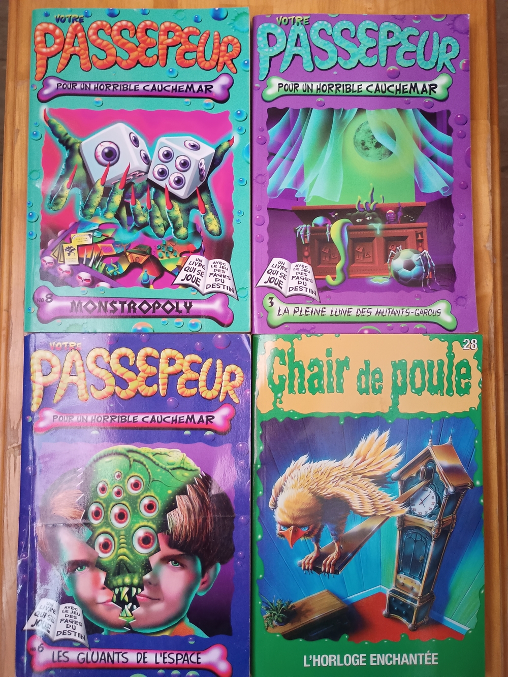 👻 SALE 👻 4pcs Livres Francais Votre Passepeur & Chair de Poule Book Lot